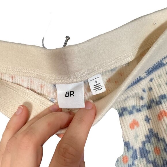 NEW BP. Thermal Knit Pajama Pants In Ivory Birch Holiday Fairisle Size S - Picture 4 of 4